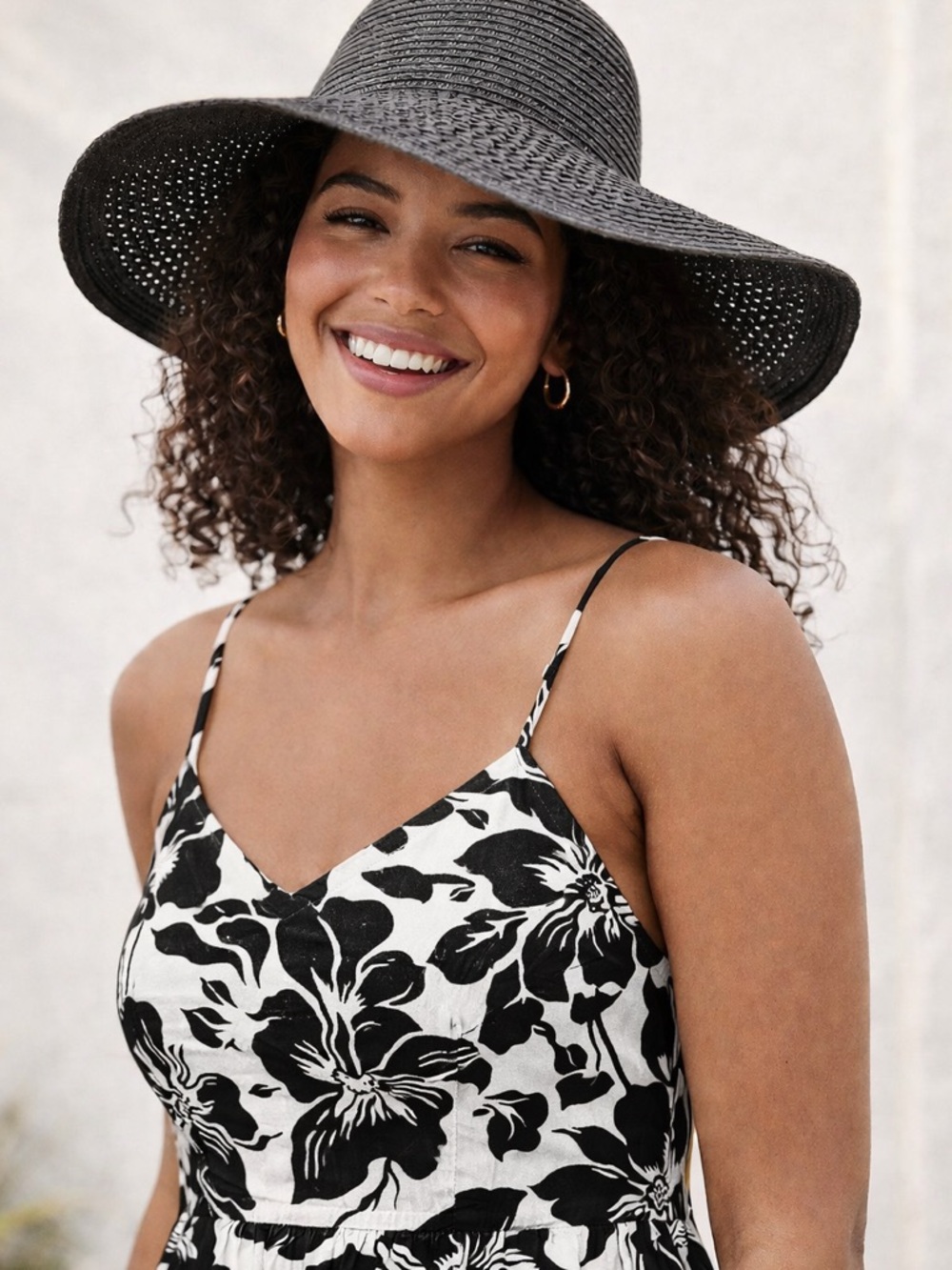 J.Crew Wide Brim Sun Hat – Black | One Size | Chic Summer Essential NWOT